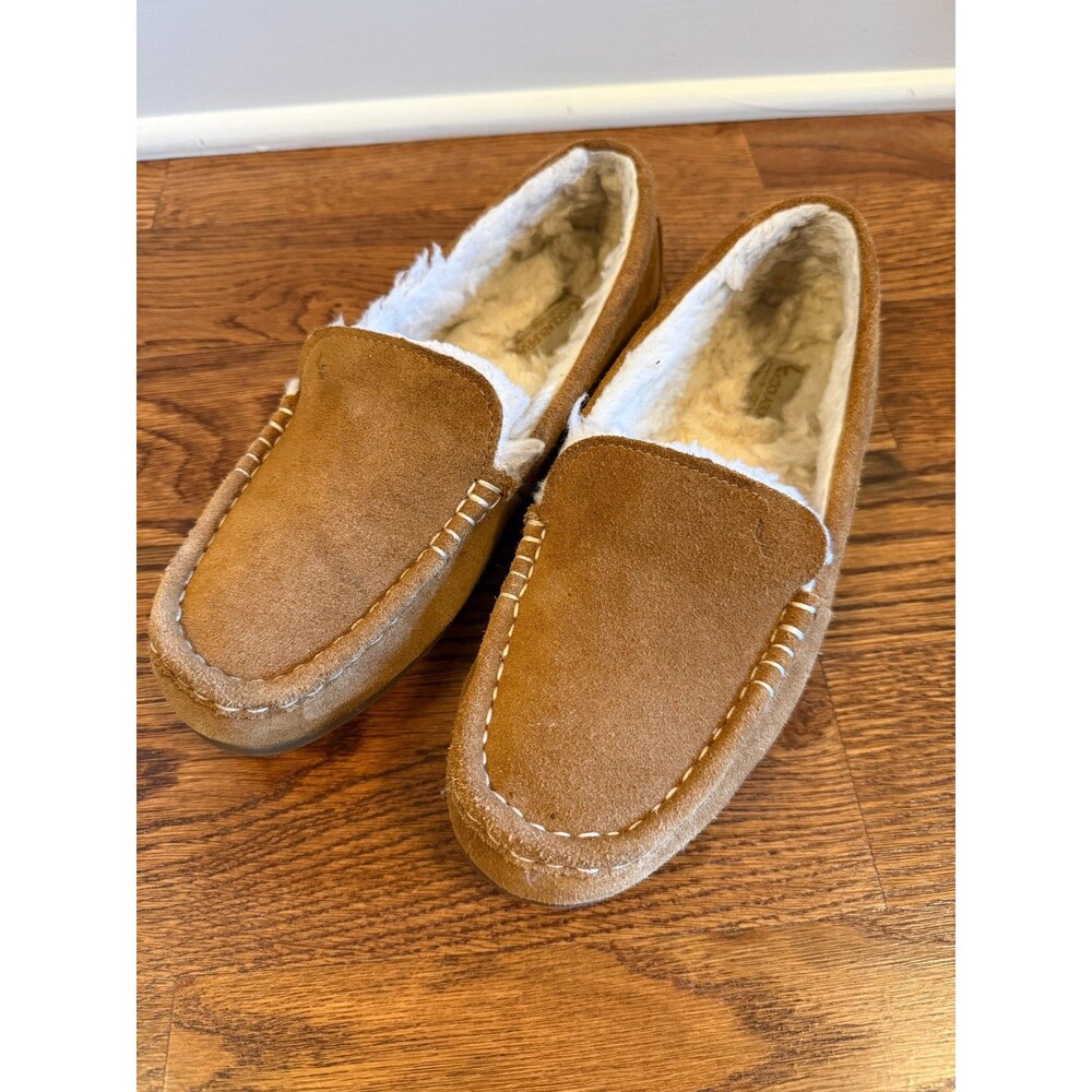 Koolaburra by UGG Suede Lezly Slippers Women's Size 8 Chestnut Brown